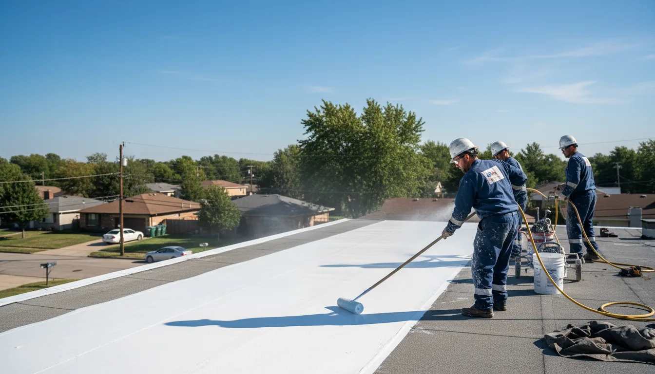 Commercial roof coating in Lisbon Falls, ME near me